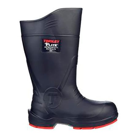 Tingley Flite Knee Boot, Size 9, 15"H, Composite Toe, Chevron-Plus Outsole, Blue W/ Red Sole 26256.09